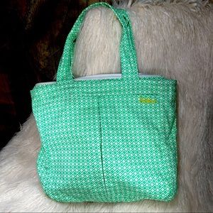 Vtg. Dakine Green Patterned Tote